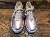 GABOR CAMI PLATFORM SNEAKER WITH PEARLIZED LEATHER IN PASTEL SHADES