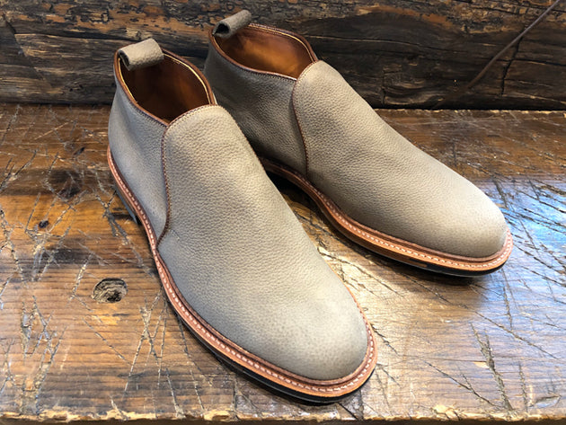 Alden x O & D Amherst Slip-On Chukka in Oiled Clay Nubuck with Commando Sole