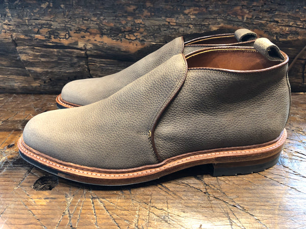 Alden x O D Amherst Slip-On Chukka in Oiled Clay Nubuck with Commando Sole