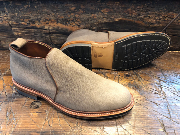 Alden x O & D Amherst Slip-On Chukka in Oiled Clay Nubuck with Commando Sole