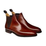 Crockett & Jones Chelsea 8 in Chestnut Burnished Calfskin with City Rubber Sole