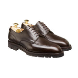 Crockett & Jones Denver Apron-Fronted Derby in Dark Brown Hatch Grain Hide