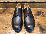 Crockett & Jones Denver Apron-Fronted Derby in Dark Brown Hatch Grain Hide