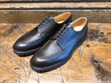 Crockett & Jones Denver Apron-Fronted Derby in Dark Brown Hatch Grain Hide