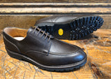 Crockett & Jones Denver Apron-Fronted Derby in Dark Brown Hatch Grain Hide