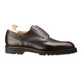Crockett & Jones Denver Apron-Fronted Derby in Dark Brown Hatch Grain Hide
