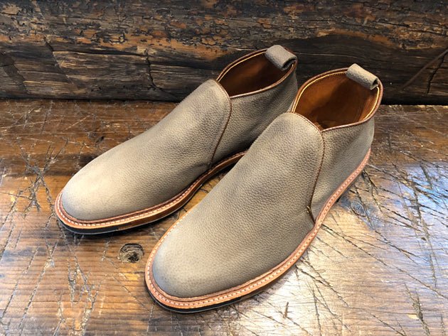 Alden x O & D Amherst Slip-On Chukka in Oiled Clay Nubuck with Commando Sole