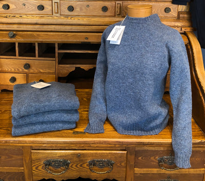 William Lockie Women's Sharon Crew Neck Sweater in Clipper