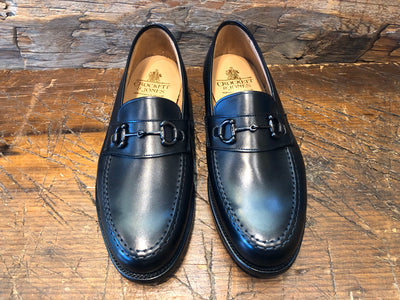 Crockett & Jones x O & D Hendon 2 Bit Loafer in Black Calfskin