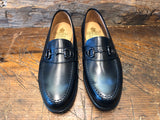 Crockett & Jones x O & D Hendon 2 Bit Loafer in Black Calfskin