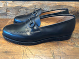 Crockett & Jones x O & D Hendon 2 Bit Loafer in Black Calfskin