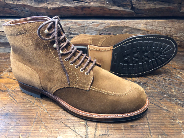 靴 80s Alden 931 sandalwood PTB Alden x Leffot Indy Boot - Tan Suede - Leffot