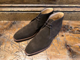 Crockett & Jones Tetbury Chukka in Dark Brown Suede with Dainite Sole