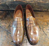 Crockett & Jones x O & D Unlined Harvard 2 Whiskey Shell Cordovan Penny Loafer