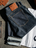 HIROSHI KATO 10.5 oz 4-Way Stretch Selvedge Raw Indigo Slim Cut Jeans (Pen Model)