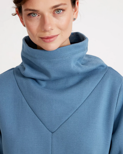 HOLEBROOK SWEDEN JESSICA WINDPROOF PULLOVER SWEATER IN SANDSHELL