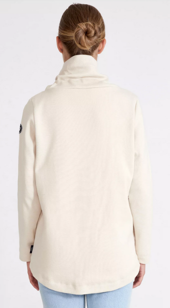 HOLEBROOK SWEDEN JESSICA WINDPROOF PULLOVER SWEATER IN SANDSHELL