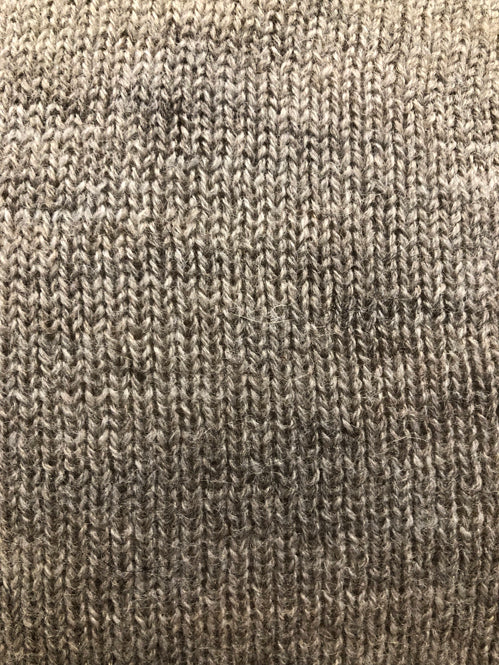 Harley of Scotland Men's Voe True Shetland Crew Neck Sweater in Silver