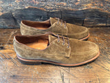 Alden Rover Moc 3 Eyelit Tie in Snuff Suede Leather with a Leisure III Sole