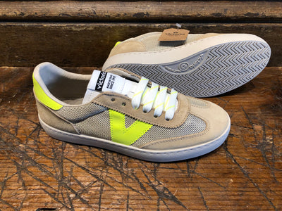 VICTORIA WOMEN'S BEIGE MESH SNEAKER