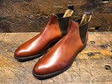 Crockett & Jones Chelsea 8 in Chestnut Burnished Calfskin with City Rubber Sole