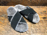 EMU AUSTRALIA WOMEN'S MAYBERRY CORKY SANDAL IN BLACK SUEDE