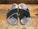 EMU AUSTRALIA WOMEN'S MAYBERRY CORKY SANDAL IN BLACK SUEDE