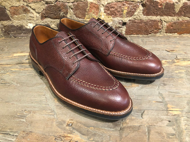 Alden x O & D U Tip in Matte Finish Brown Scotch Grain with Commando Sole