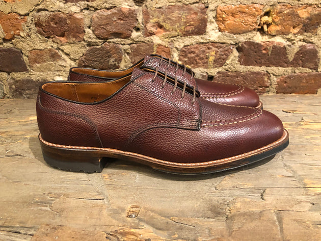 Alden x O & D U Tip in Matte Finish Brown Scotch Grain with Commando Sole