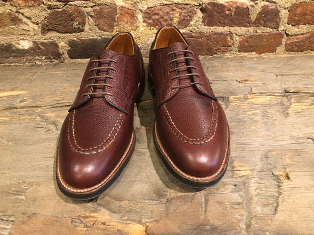 Alden x O & D U Tip in Matte Finish Brown Scotch Grain with Commando Sole