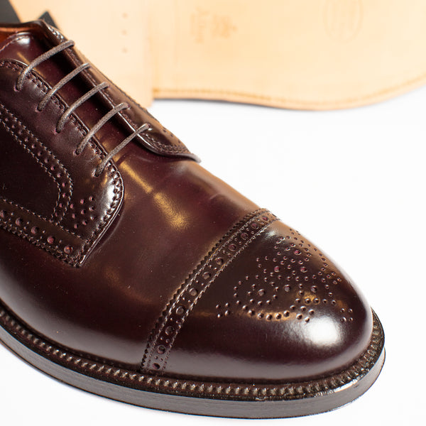 Alden x O & D #8 Shell Cordovan Cap Toe Blucher with Medallion