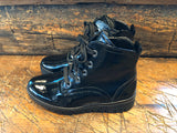 GABOR DAVOS BOOT IN BLACK CRINKLE PATENT LEATHER