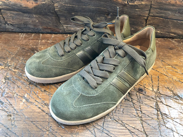GABOR VERDE SNEAKER IN LODEN SUEDE WITH GUM SOLE