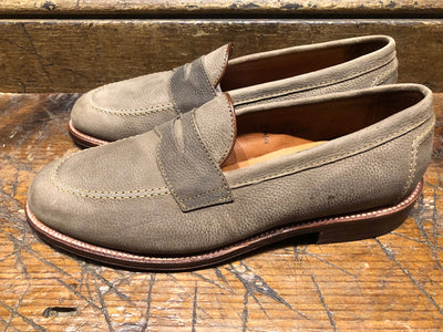 Alden x O & D Worcester Penny in Oiled Clay Nubuck