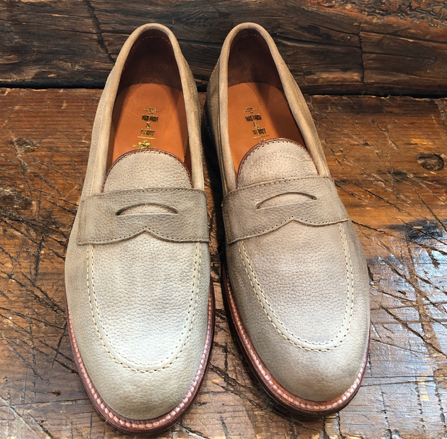 Alden x O & D Worcester Penny in Oiled Clay Nubuck