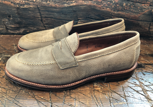 Alden x O & D Worcester Penny in Oiled Clay Nubuck