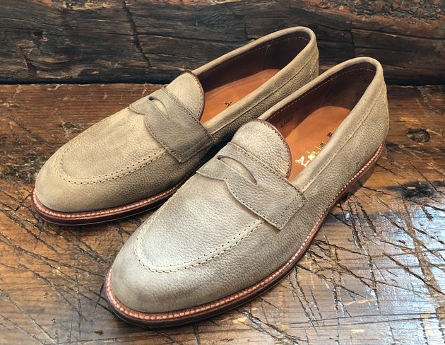 Alden x O & D Worcester Penny in Oiled Clay Nubuck