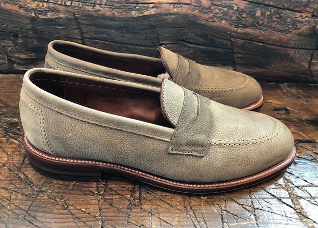 Alden x O & D Worcester Penny in Oiled Clay Nubuck