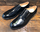 Alden x O & D Plain Toe Blucher in Black Calf