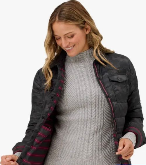 KRIMSON KLOVER WOMEN'S SKI WEAR ANNIE DOWN SHACKET IN CAMO