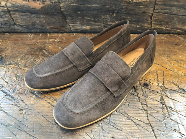CORDANI ARDELLE LOAFER IN BROWN SUEDE LEATHER