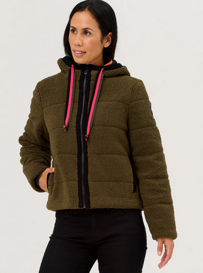 KRIMSON KLOVER WOMEN'S SKI WEAR BELLA FLEECE JACKET IN HUNTER