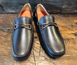 Martin Dingman Bermuda Braid Slip-On in Espresso Grain Leather