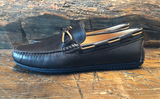 Martin Dingman Bermuda Braid Slip-On in Espresso Grain Leather