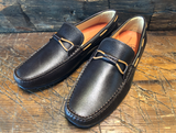 Martin Dingman Bermuda Braid Slip-On in Espresso Grain Leather