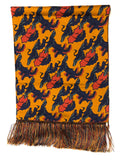 Robert Keyte Silk Scarves with Hand-Tasseled Fringe