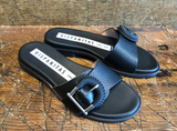 HISPANITAS BOLERO SANDAL IN BLACK CALFSKIN