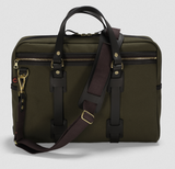 CROOTS LTD ENGLISH LAPTOP BAG IN OLIVE BRITISH TWILL