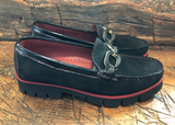 DI CHEZNO GULIA LOAFER IN BLACK SUEDE