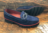 DI CHEZNO GULIA LOAFER IN NAVY SUEDE